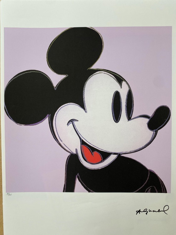Image 1 of Después de Andy Warhol, Mickey, década de 1980, litografía