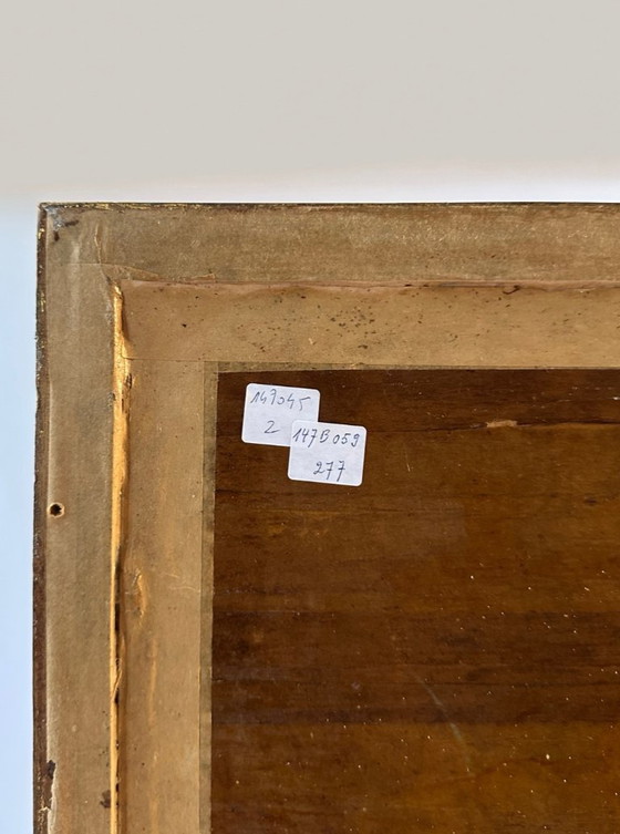 Panneau Art Déco français Nu Féminin, circa 1925, Peintures et dessins, Bois, Doré, Figuratief (photo 6 sur 6)