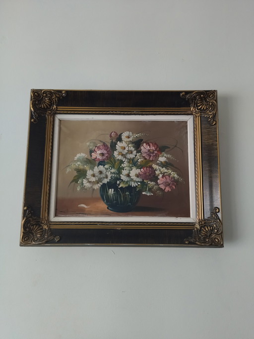 Stilleven, boeket bloemen