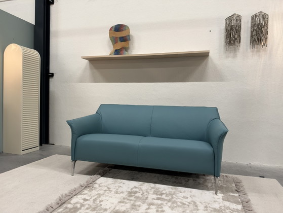 Leolux Mayon 2.5-seater Sofa Blue leather, 2 seaters (photo 2 of 10)