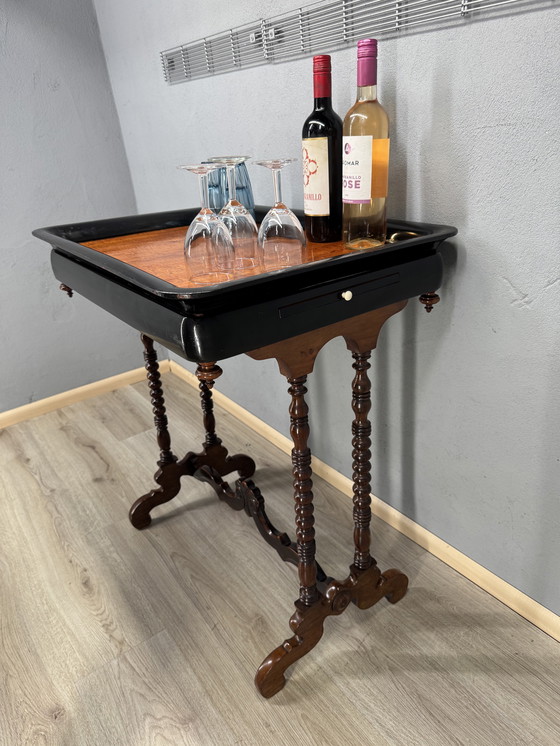 Image 1 of Mesa de té o bandeja antigua (ca. 1850-1900)