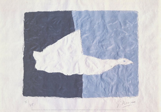 Image 1 of Gesigneerde en genummerde prent van Georges Braque, "Le Canard".