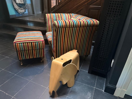 Schröno Vintage Sofa – Etro-Inspired Upholstery – Statement Design – Fauteuils, Textile (photo 7 of 7)