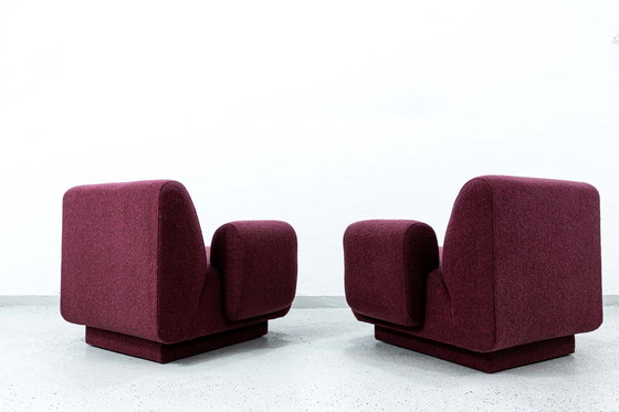 Image 1 of Paar modulaire loungestoelen van Eberhard Geißler, Oelsa, Duitsland, jaren 1970