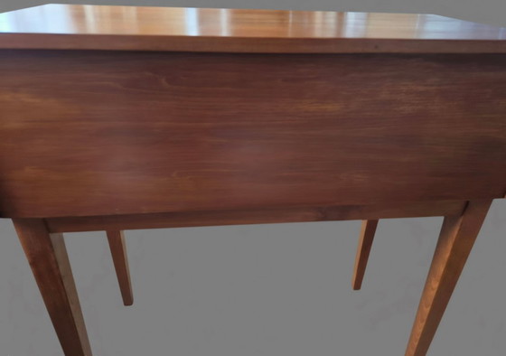 Naaikast met console-element, teakhout, op maat gemaakt, uniek exemplaar – Maßanfertigung, Opbergkast, Wood (photo 5 of 5)