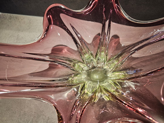 Image 1 of Bol vintage en verre d'art de Murano