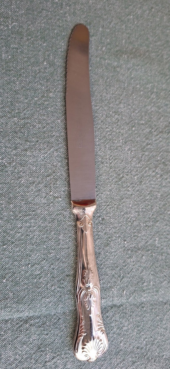 Image 1 of Luxe verzilverd bestek, Kings Pattern, Fleuron, Christofle