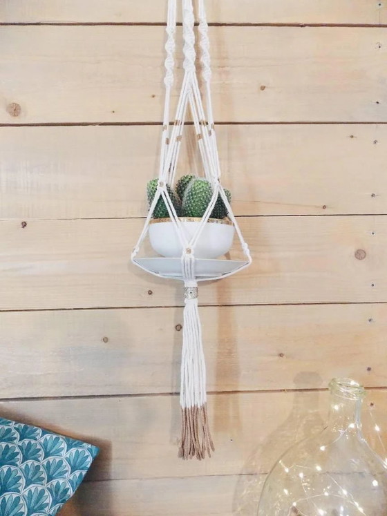 Crochet Plant Hanger – Plant table, Bohemian (photo 4 of 9)