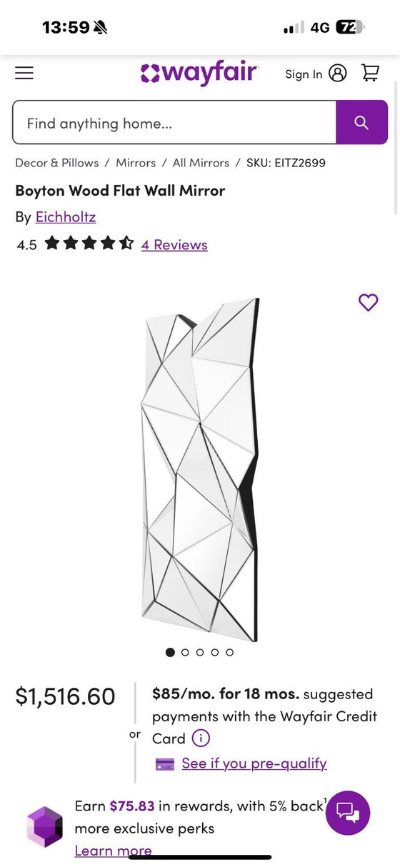 Image 1 of Espejo Eichholtz Espejo Boyton