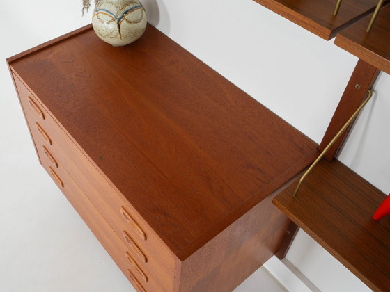 Image 1 of Librería de teca PS System, diseño danés, década de 1960, fabricada por Randers Møbelfabrik.