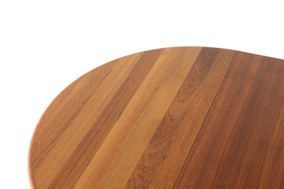 Danish 2x extendable solid teak dining table vintage – Wood (photo 13 of 15)