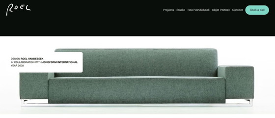 Roel Vandebeek colab jongform sofa. Newly upholstered – Roel Vandebeek colab jongform bank, 3-5 seaters (photo 5 of 5)