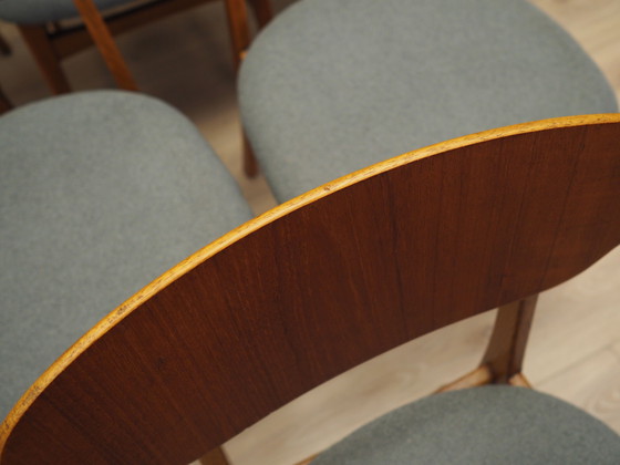 Image 1 of Satz von sechs Teakholzstühlen, dänisches Design, 1970er Jahre, Produktion: Dänemark