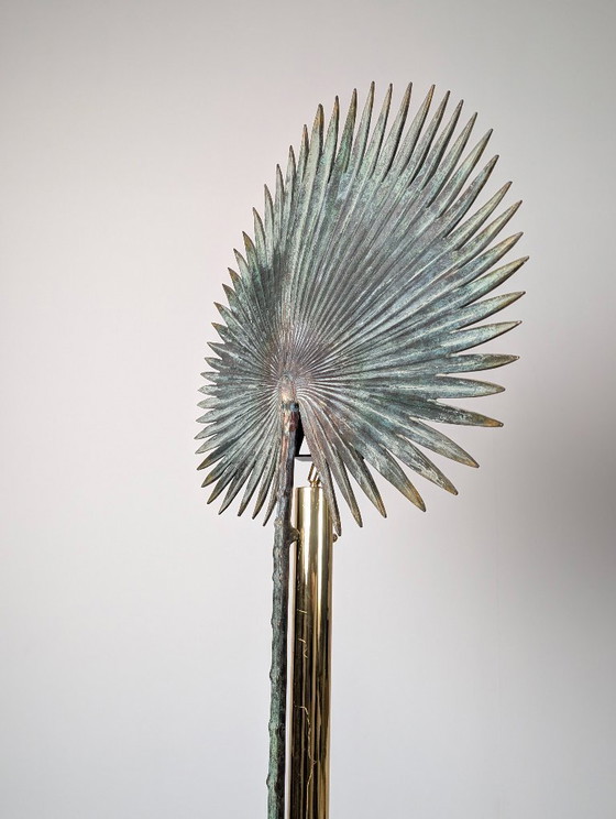 Lampadaire Valenti Fan Palm en Bronze et Laiton, années 1970 – Brass (photo 6 of 16)