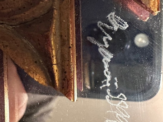 Image 1 of Gesigneerde spiegel van kunstenaar "Rygol" uit 1996 – Memphis-stijl
