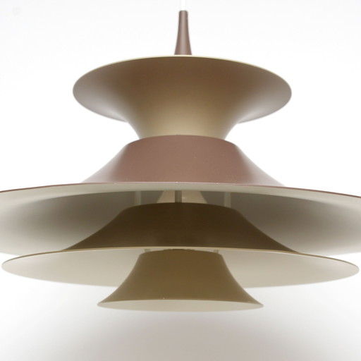 Radius hanglamp, E. Balslev voor Fog Morup, Denemarken jaren 70