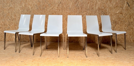 Image 1 of 6 chaises Pedrali Kuadra