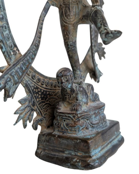 Bronzen Shiva Nataraja – Indonesië, 19e eeuw – Beeldhouwkunst (photo 9 of 12)