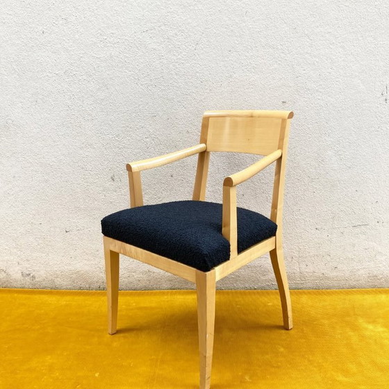 Image 1 of Philippe Hurel St James armchair - sycamore & black curl