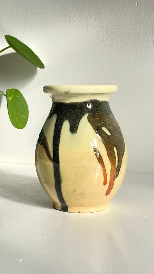 VASE Vintage Ceramic AEGITNA Vallauris FRANCE