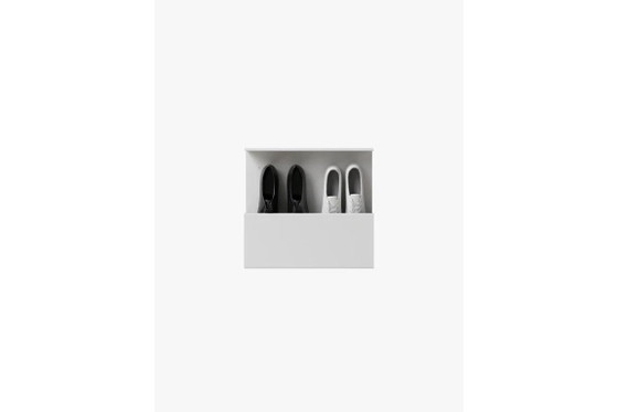 Scatola porta scarpe Nichba, 50 cm – Bianca – Armadi a muro, Metal (photo 5 of 5)