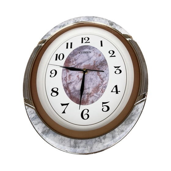 Image 1 of Nice Hollywood Regency Citizen Wall Clock, Made in Japan, 1980s