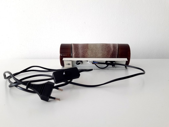 Image 1 of Lampada da parete vintage in ceramica e terracotta, stile Fat Lava della Germania Ovest, lampada da parete retrò in ceramica, la