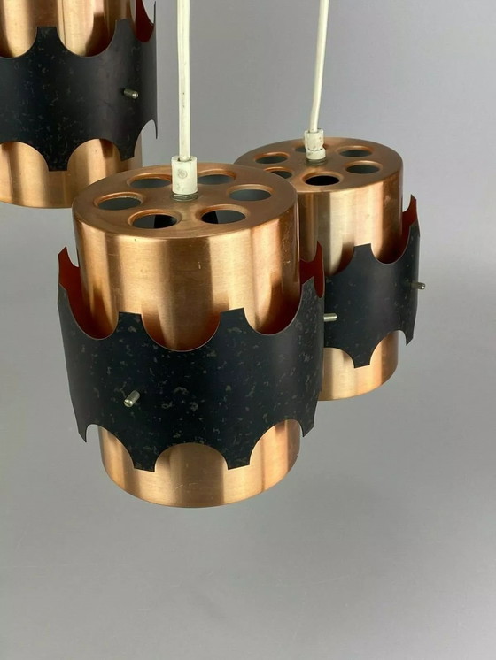 Image 1 of Lampada da soffitto anni '60 e '70, lampada a cascata, design spaziale in metallo