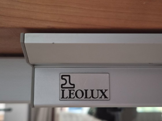 Tavolo da pranzo allungabile Leolux in legno di ciliegio e metallo, Tavoli da pranzo, Alluminio, Marrone (foto 4 di 6)