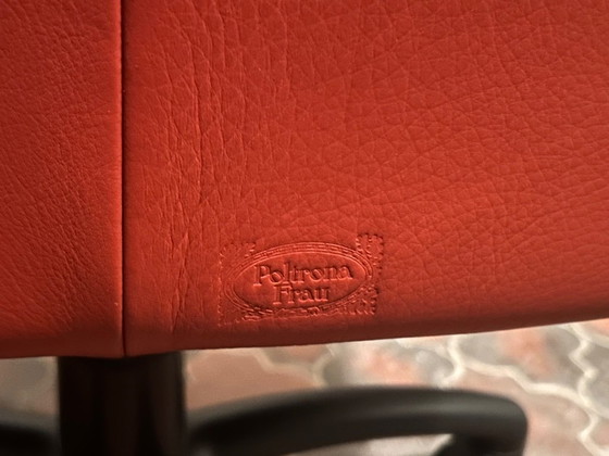 Image 1 of 6 Pieces Vintage Poltrona Frau "Sinan" Design Office Chairs