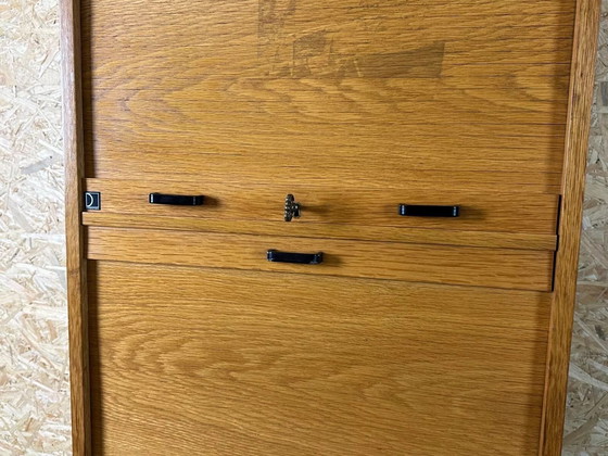 Image 1 of 50s 60s roller shutter cabinet Office cabinet Filing cabinet Mid - Century Dobergo