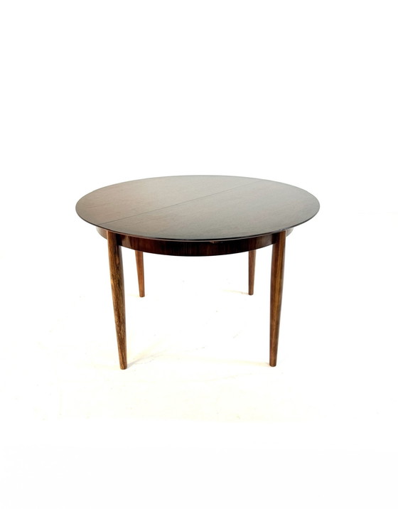 Image 1 of Vintage extendable Pallisander dining table, Lübke '60