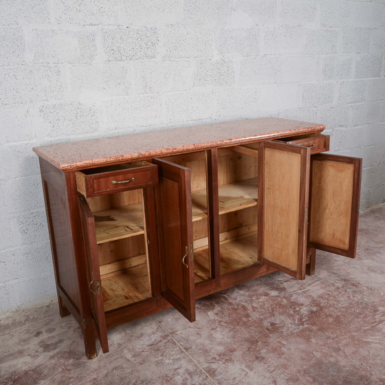 Buffetkast 4 deuren 2 laden marmeren blad – Buffetkasten, Klassiek (photo 7 of 12)