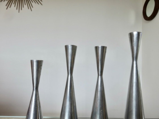 Serie van 4 diabolo kandelaars, model "Göta" ontworpen door Erika Pekkari voor Ikea, 1990 (photo 4 of 10)