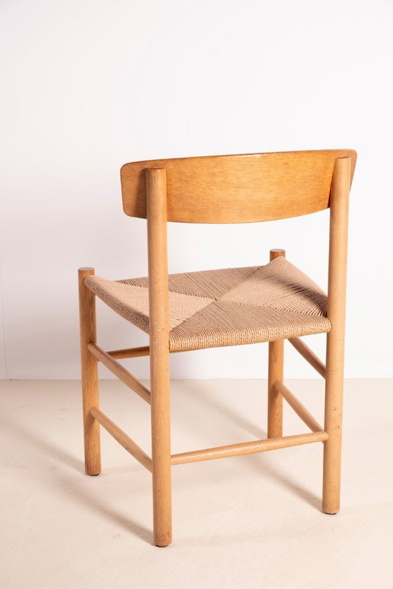 Image 1 of 4x sedie da pranzo Børge Mogensen J39 in quercia, mobili FDB 1981