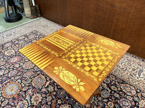 Tavolo da gioco olandese intarsiato del XIX secolo – Tavoli, Legno (photo 13 of 16)