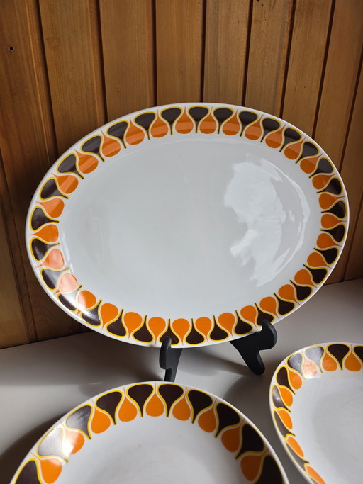 Vintage Eschenbach Bavaria Dinnerware Set – 1970s Pop Art