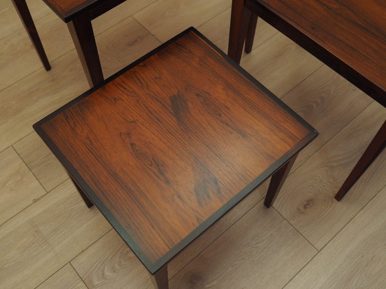 Image 1 of Set of three rosewood coffee tables, Danish design, 1960s, made in Denmark