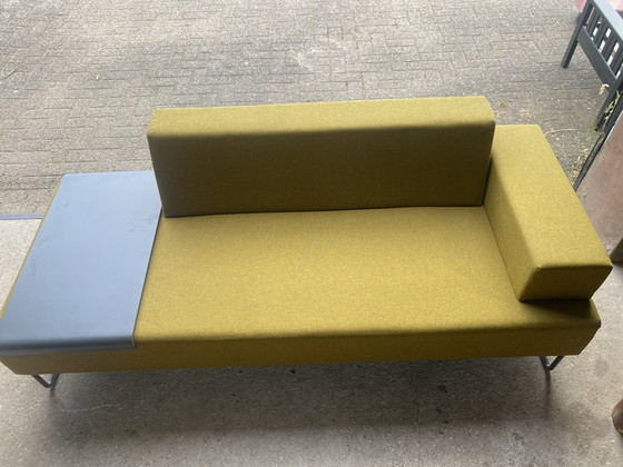 Inclass sofa with integrated table – Metal, Textile (photo 6 of 7)