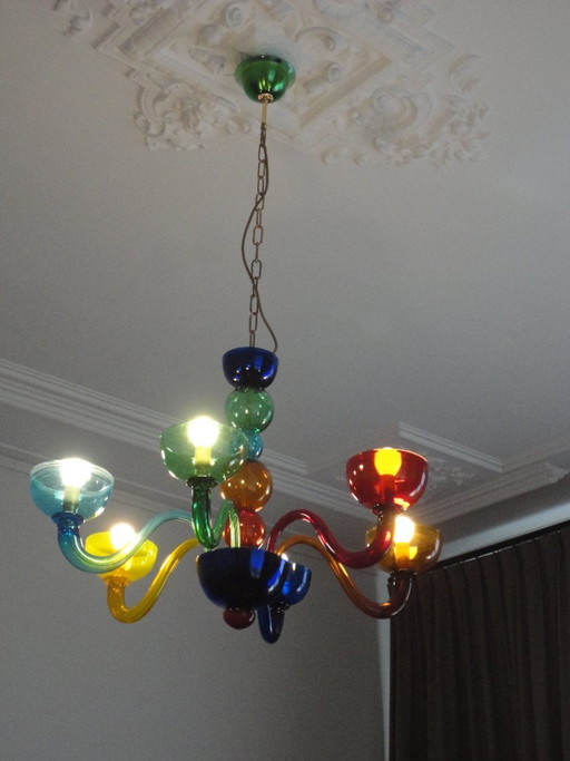 Murano lamp, multicolor – kroonluchters, Glass (photo 2 of 7)