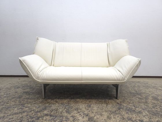 Image 1 of Leolux Tango sofá de diseño de dos plazas blanco crema sofá de cuero Top