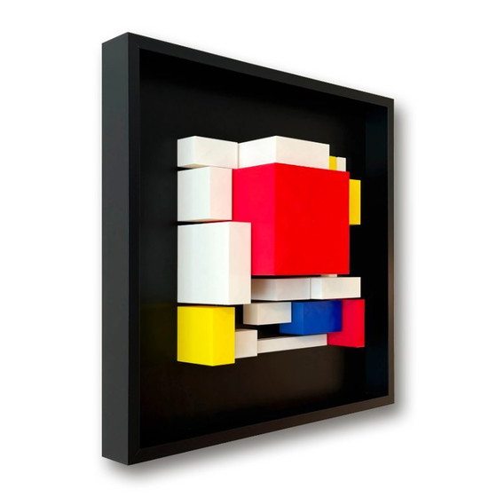 Anklänge an Mondrian – Studio Mihai Enescu, Wanddekoration, Wood, Plastic (photo 3 of 13)