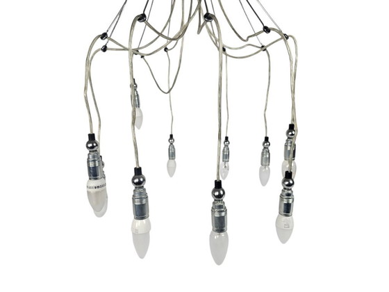 Image 1 of Dutch Design - Kroonluchter - Pola Design Amstelveen - 10-Armige Lamp- 80's