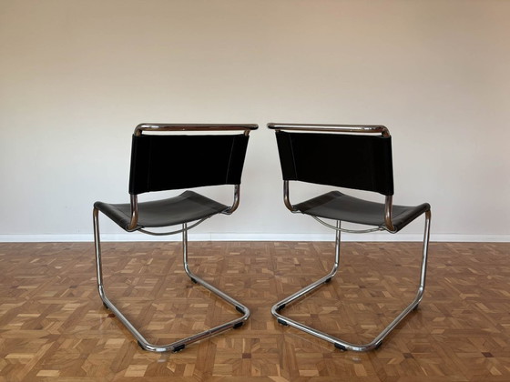 Image 1 of S33 Stoelen van Mart Stam voor Thonet, jaren 80, set van 2