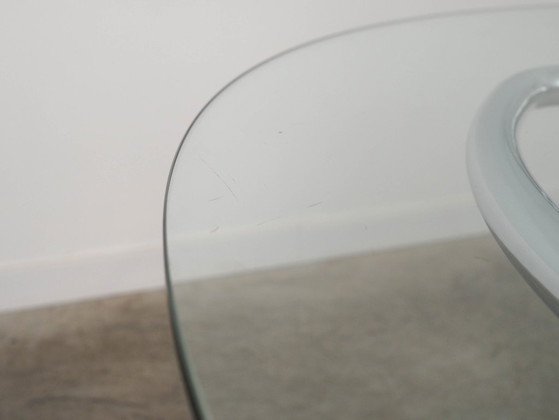 Image 1 of Mesa de cristal, diseño italiano, década de 1970, fabricada por Gastone Rinaldi.