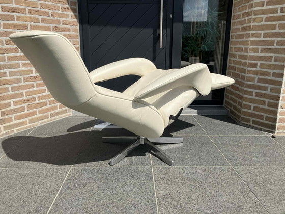 Image 1 of Jori Symphony Pelle beige (bianco crema), Medi, poltrona reclinabile monomovimento