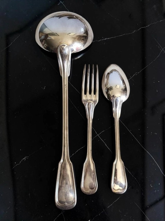 25 silver-plated cutlery sets "Les Grands Magasins du Louvre" (photo 7 of 12)