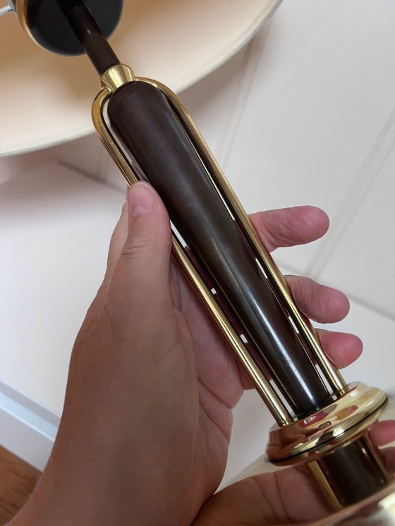 Image 1 of Lampe de table Hollywood Regency en laiton