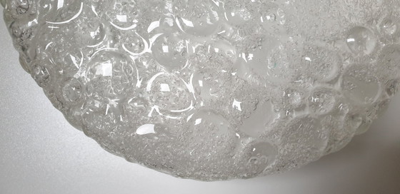 Lámpara de techo Hillebrand Murano Ice Glass de la década de 1970. – Plafones, Chrome (photo 24 of 35)