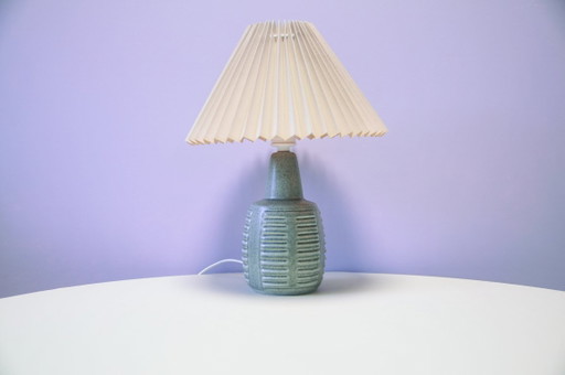 Vintage mintgrüne Tischlampe Søholm